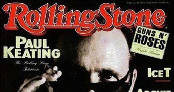 Paul Keating on the cover of Rolling Stone magazine in 1993.