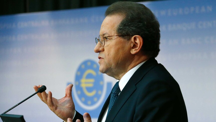 European Central Bank (ECB) Vice President Vitor Constancio addresses a news conference at the ECB in Frankfurt October 26, 2014.