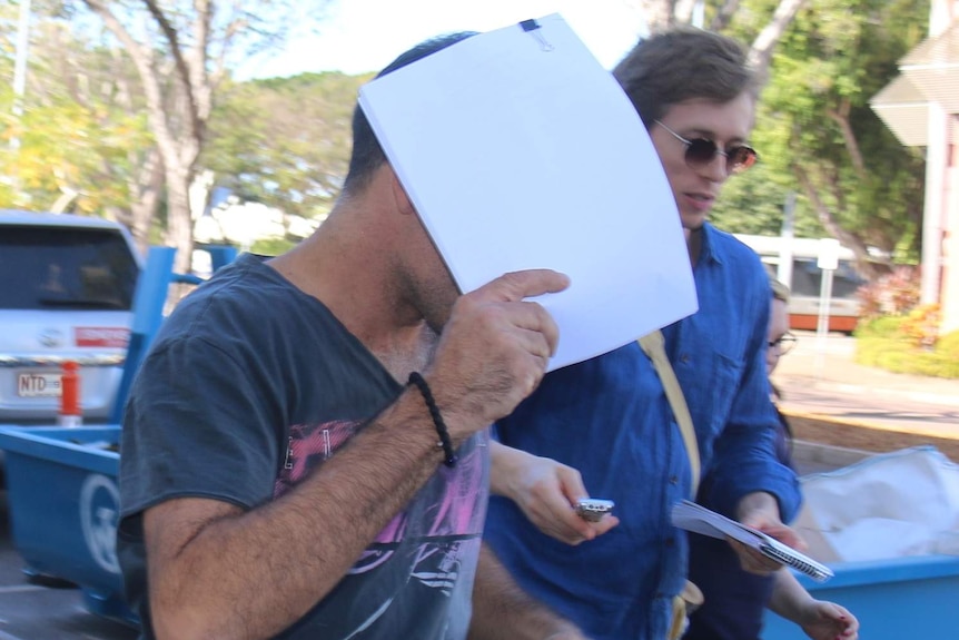 Alex Deligiannis after appearing in Darwin Local Court.