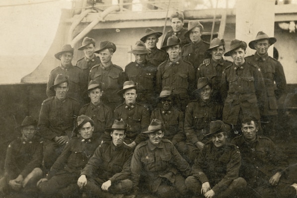 Soldiers returning to Australia on HMAT Medic in 1919.