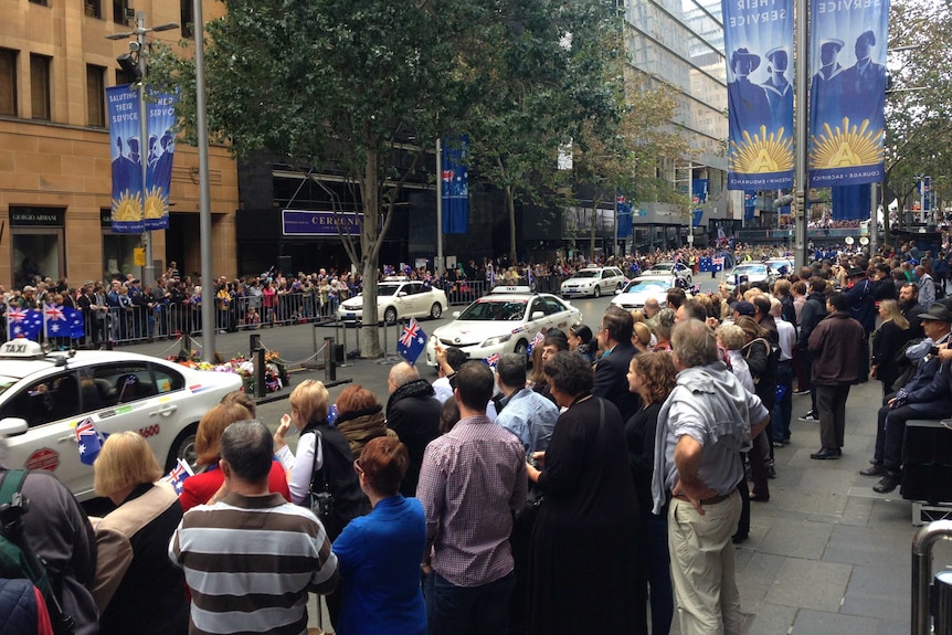 Taxis carry Anzac Day veterans