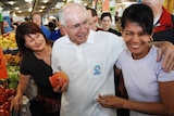 Final day: John Howard campaigning in Cairns today