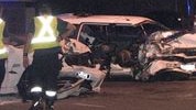Smashed vehicles from fatal crash in Karrinyup