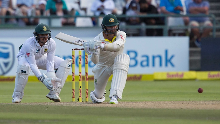 Nathan Lyon sweeps against South Africa