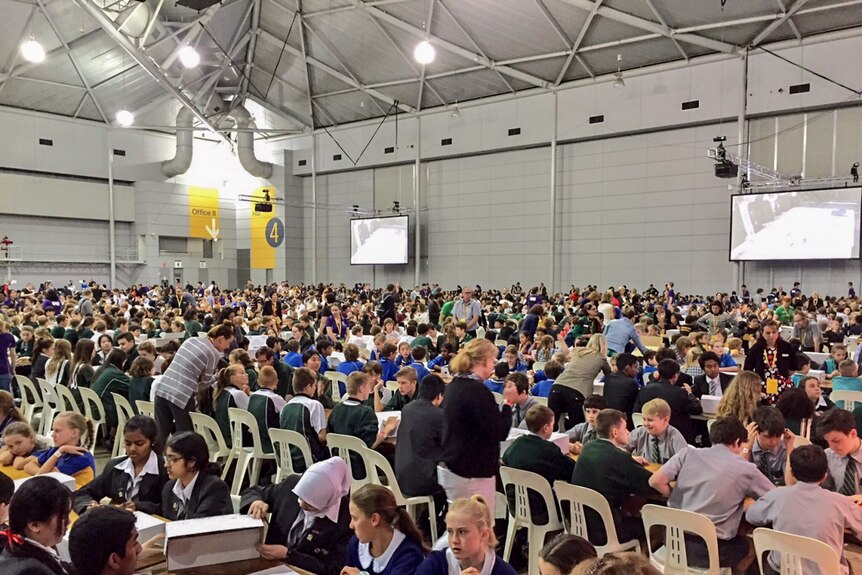 Students prepare for world's largest science lesson.