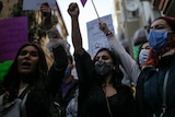 Women protesters in Turkey