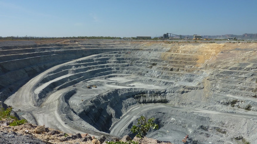 The open pit uranium mine in Kakadu National Park