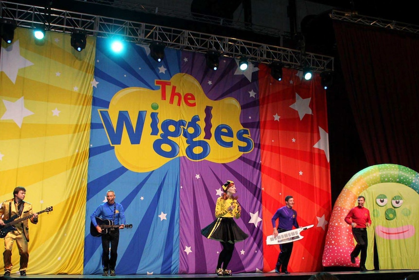The Wiggles in concert at Hobart's Derwent Entertainment Centre in 2014.