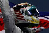 Hamilton celebrates drivers championship win