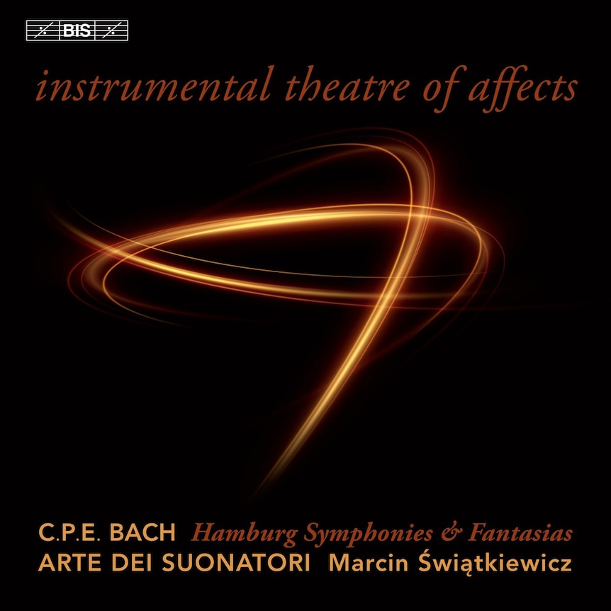 Cover art for Arte dei Suonatori's album Instrumental Theatre of Affects on the BIS label.