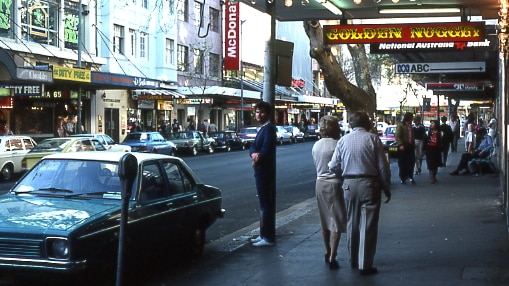 Kings Cross main street in the 1980s
