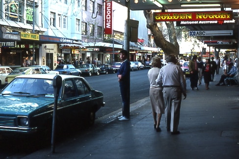 Kings Cross main street in the 1980s