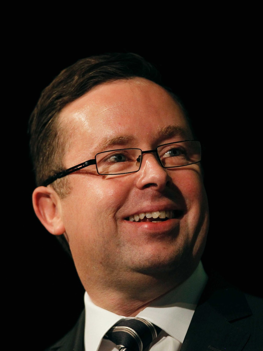 Qantas Chief Executive Officer Alan Joyce smiles