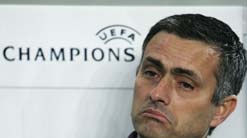 Chelsea coach Jose Mourinho during 2-1 Champs League loss to Porto