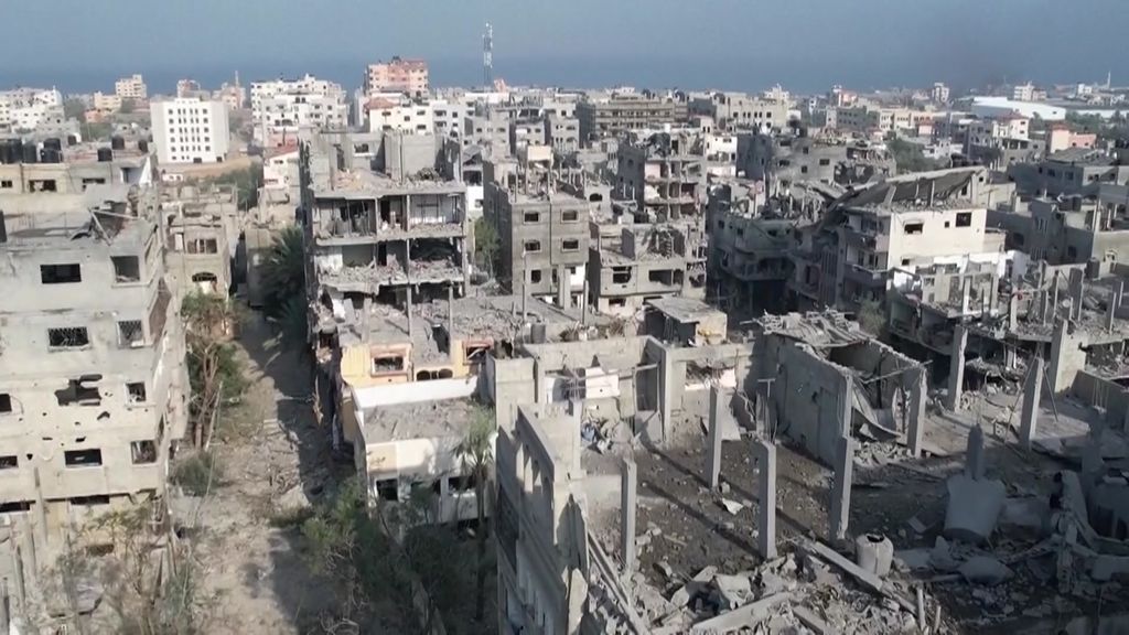 Drone vision reveals devastation wrought by Israeli strikes - ABC News