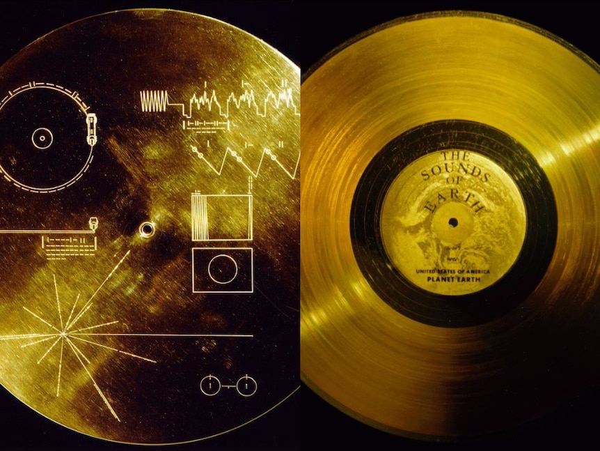 The Sounds of Earth discs sent into space on the Voyager space probe.