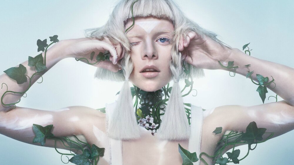 A 2018 press shot of Norwegian singer-songwriter Aurora