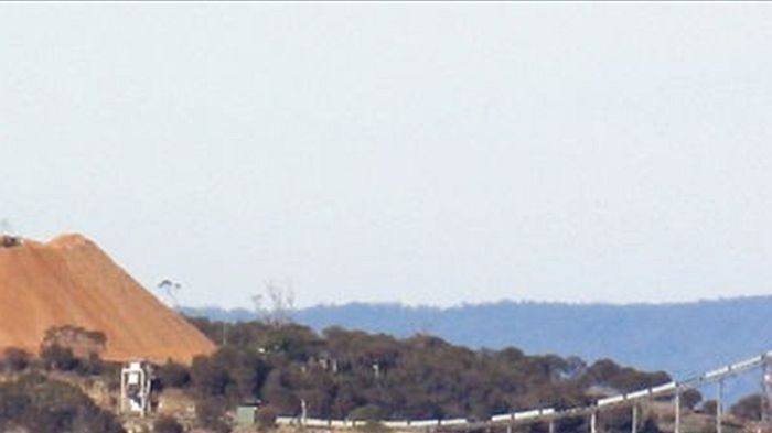 Gunns woodchip mill at Triabunna on Tasmania's east coast