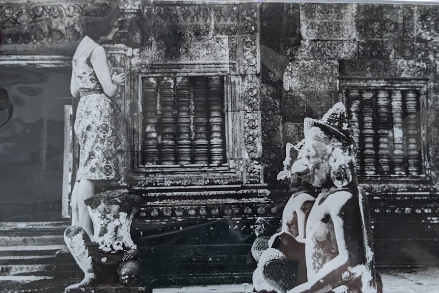 Patricia Snelling at Angkor Watt