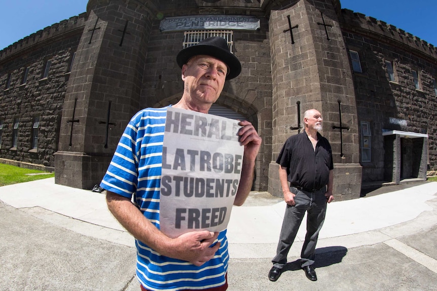 Barry York and Brian Pola, two of the La Trobe Three