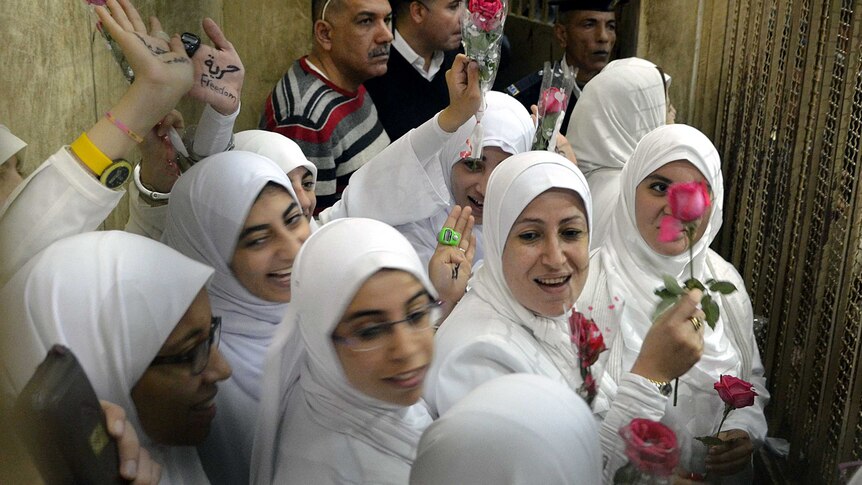 21 women, girls released for pro-Morsi protest in Egypt