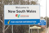 a sign that reads welcome to new south wales