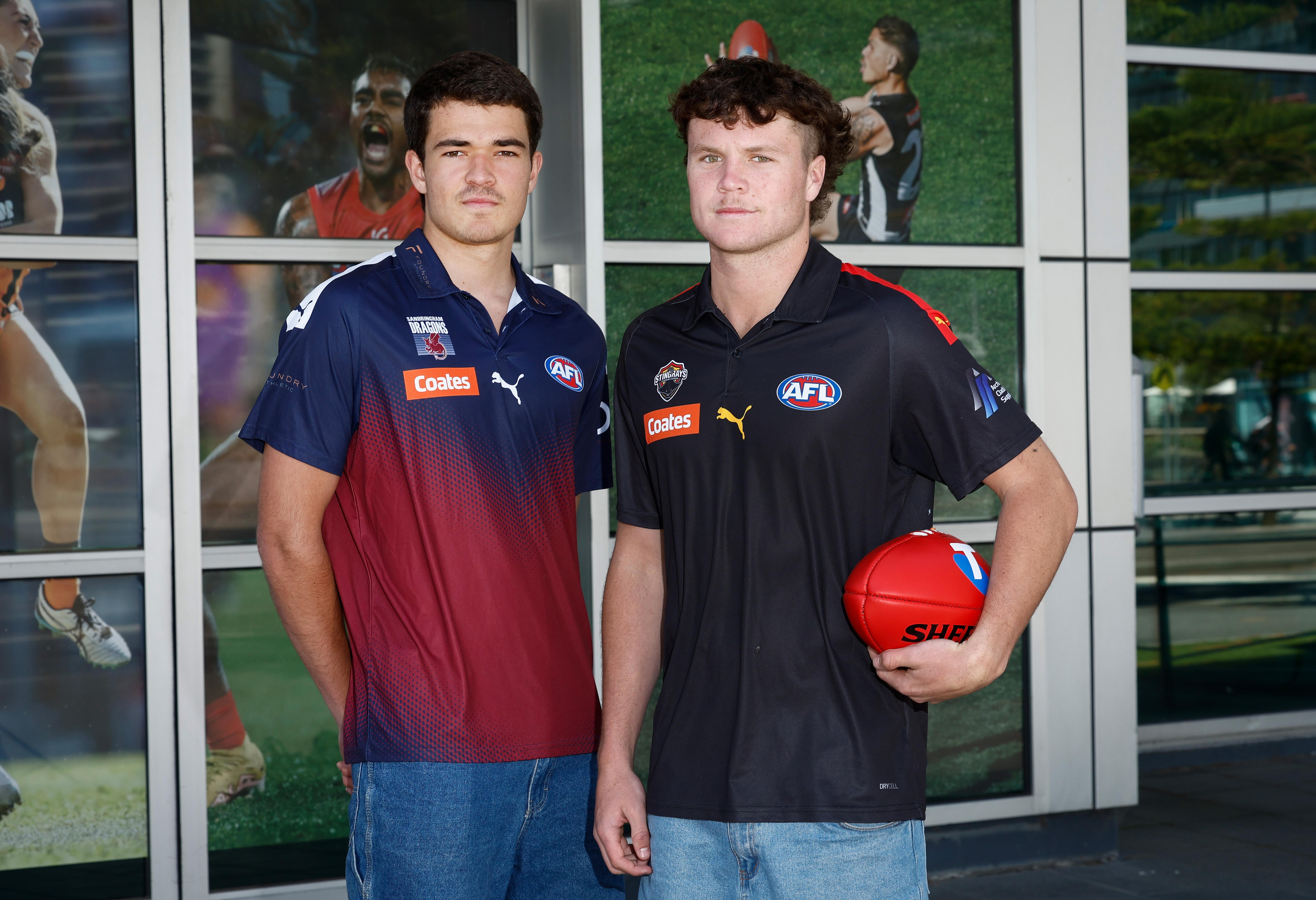 Harry Armstrong and Harvey Langford pose together for a photo