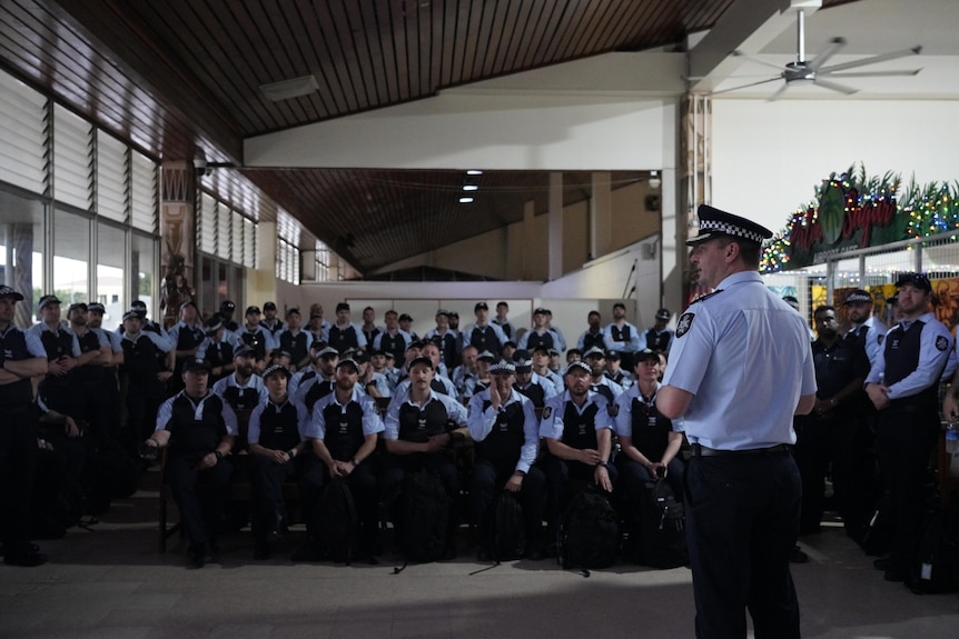 澳大利亚联邦警察在霍尼亚拉。