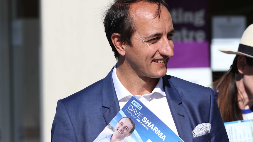 Liberal candidate Dave Sharma on the campaign trail in Wentworth