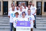Flux WA candidates outside Parliament house - the party will run 24 candidates in the state election in March.