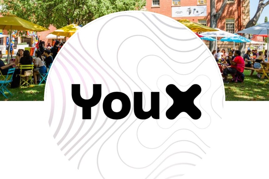 The University of Adelaide student union's new brandname YouX.