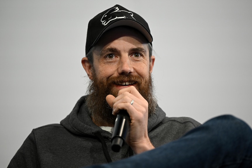 Atlassian CEO and co-founder Mike Cannon-Brookes speaks during the Australian Financial Review ESG Summit, in Sydney