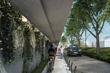 design of levee wall and footpath