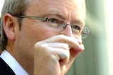 Denial: Mr Rudd says the reported comments were not made.
