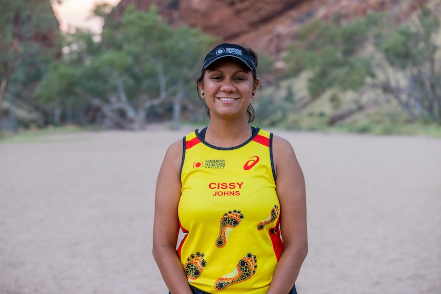 Cecilia Johns was one of 10 people to successfully take part in the 2021 Indigenous Marathon Project (supplied Cecilia Johns)