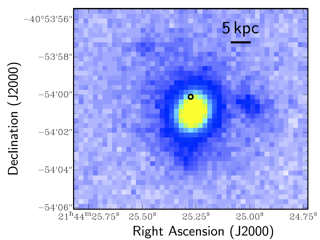 False colour image of host galaxy