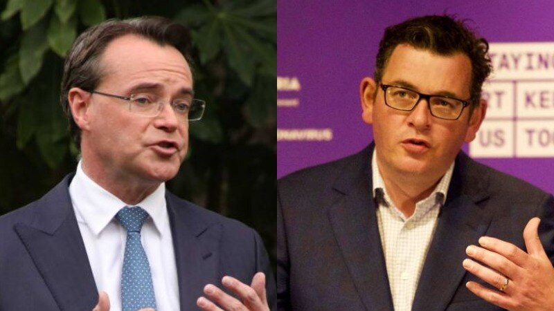 A composite image of Michael O'Brien and Daniel Andrews.