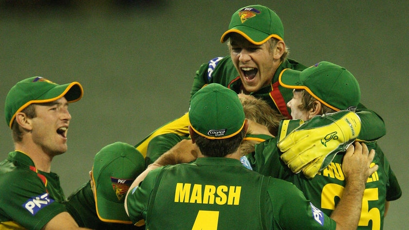Champions: The Tigers' unlikely run to the title culminated in a 110-run victory in the final.