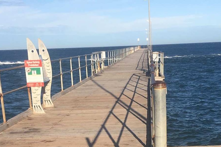 A wooden jetty