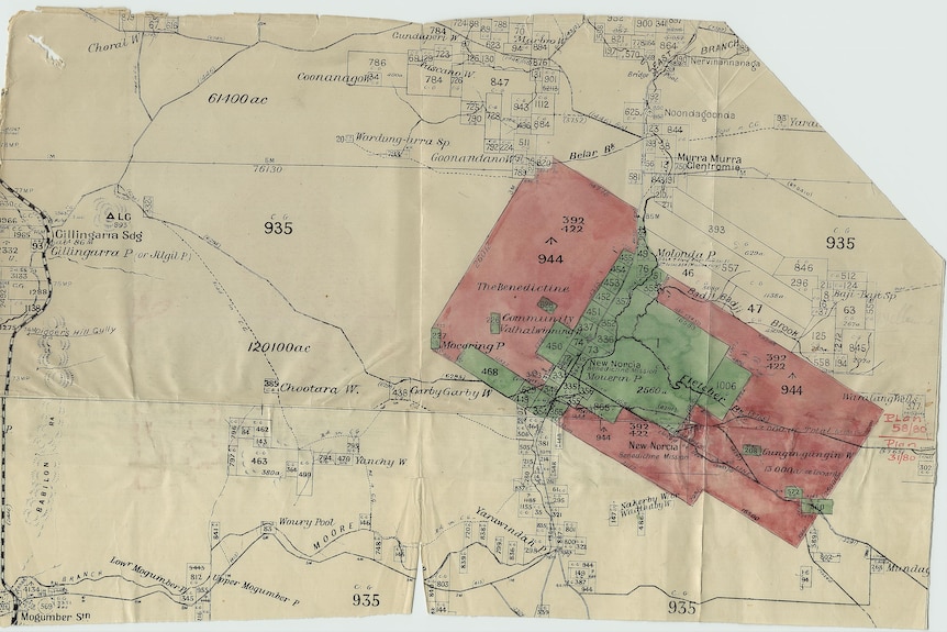 Map of New Norcia reserve