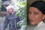 Schapelle Corby's brother appears outside the drug smuggler's Bali villa in a mask.