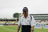 Glenn McGrath could still manage a smile prior to day two