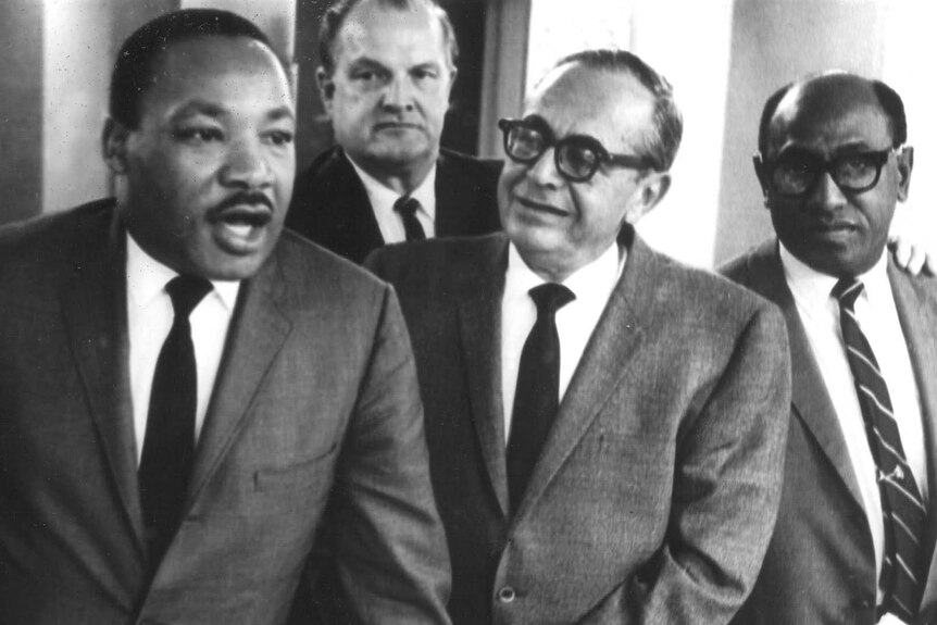 Martin Luther King with Timuel Black