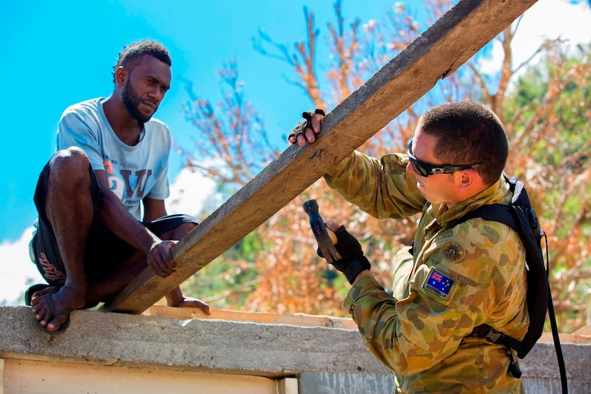 Private Daniel Bond and resident at Dillon's Bay in Vanuatu