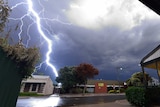 Lightning strikes Ridleyton