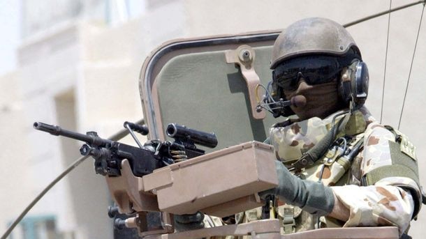Australian soldier on patrol in Iraq