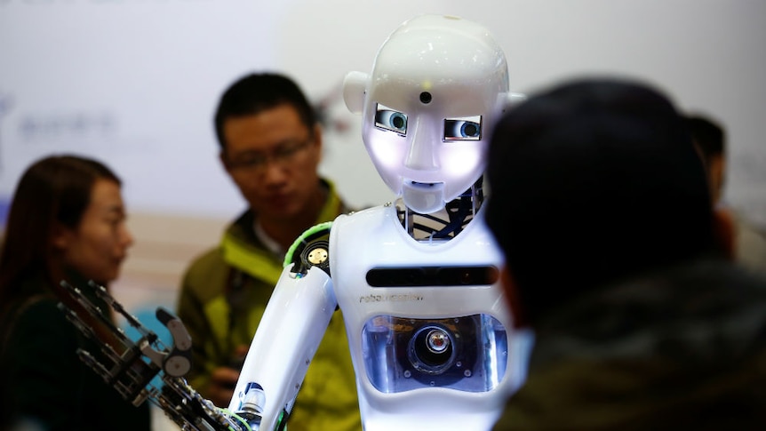 Creepy robot in China
