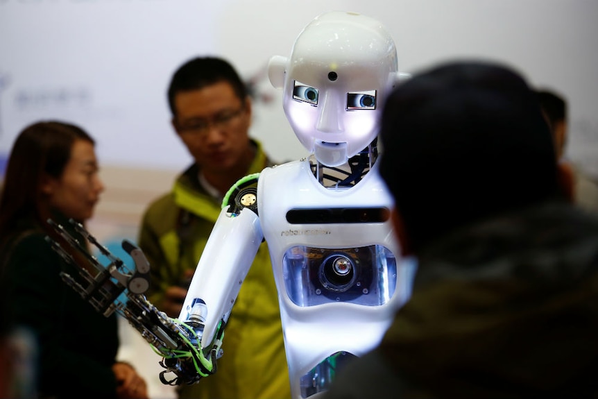 Creepy robot in China