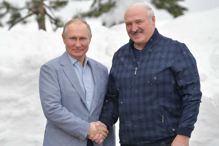 Putin and Lukashenko