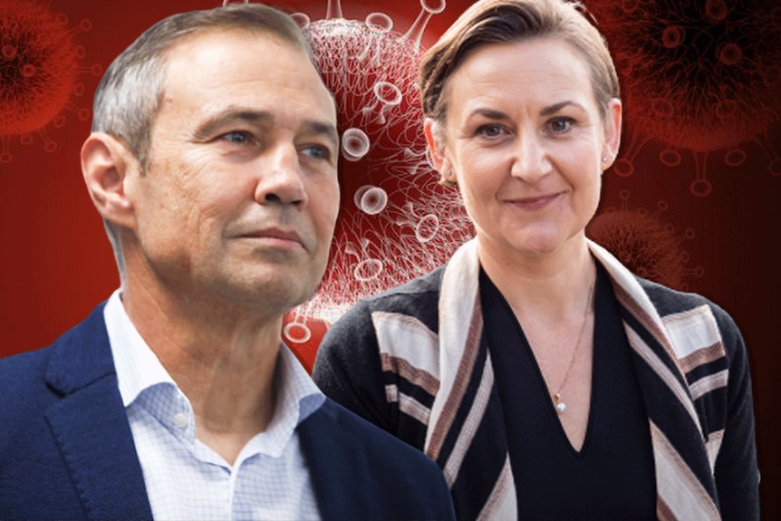 Roger Cook and Amber-Jade Sanderson in a composite image